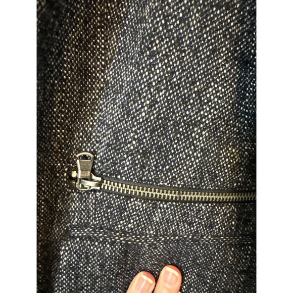 Anthropologie Maeve NWT Mixed Media Tweed Bomber Jacket Size 6 - Picture 6 of 11